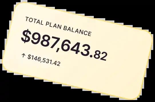 Total plan balance image